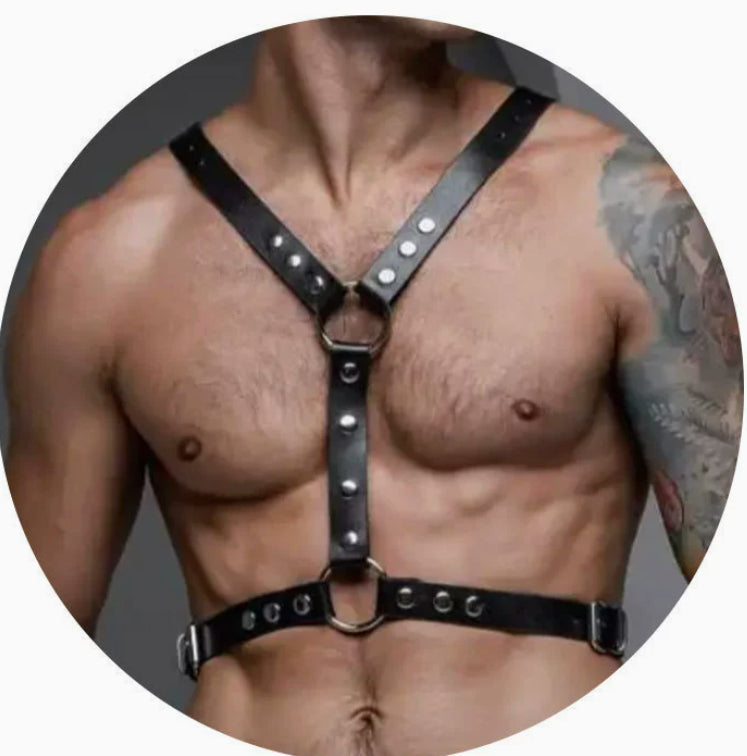 Adult Bondage Training Clothing For Role Play Leather Body Restraints And Bondage Straps
