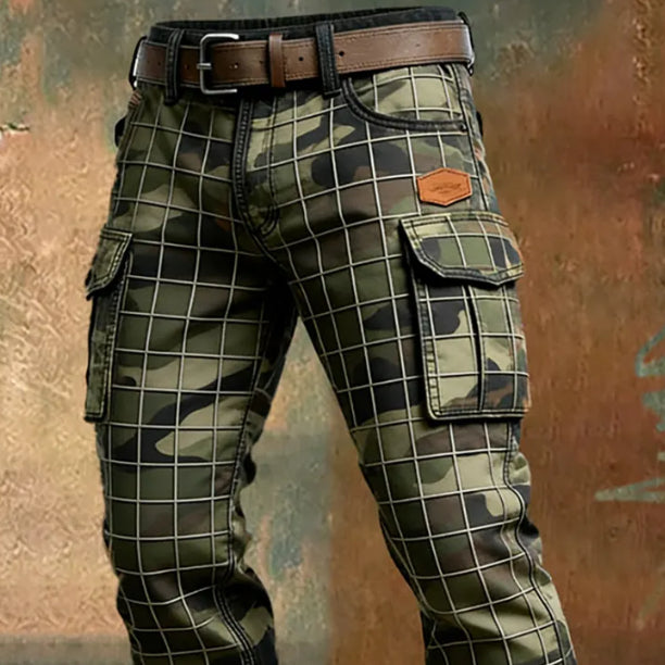 Pantalones estilo ropa de trabajo vintage para hombre