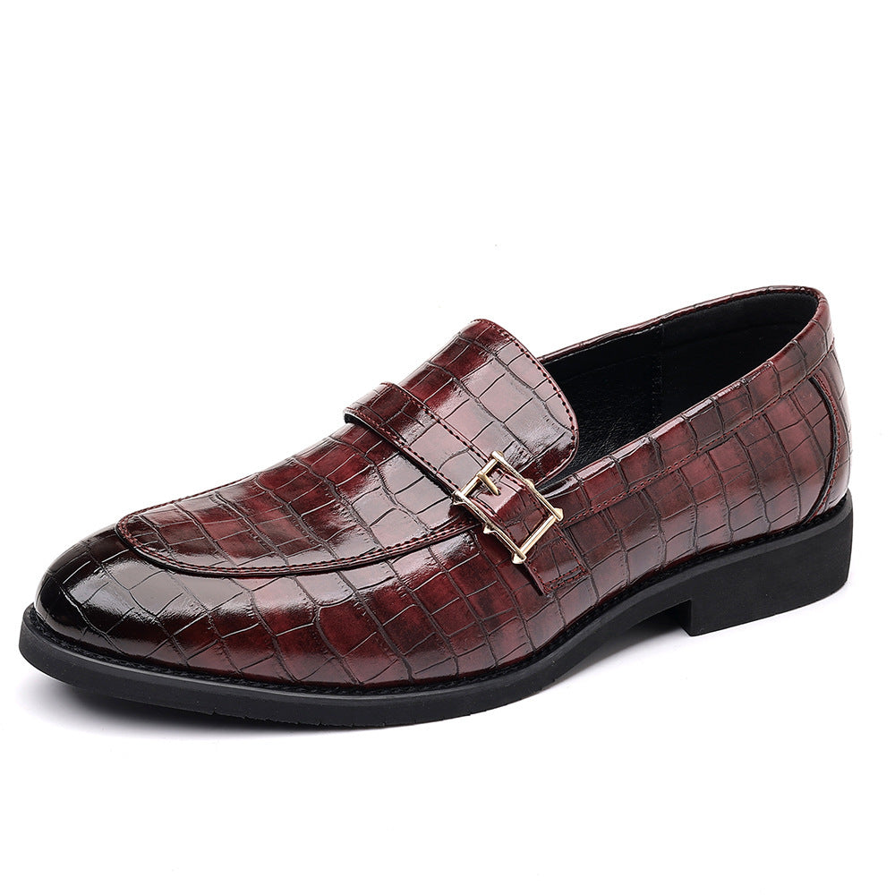 Zapatos casuales elegantes de cuero para hombre en tallas grandes