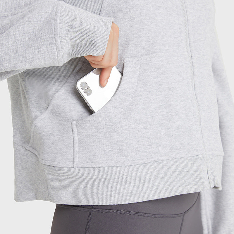 Chaqueta deportiva para correr y fitness para mujer, otoño e invierno