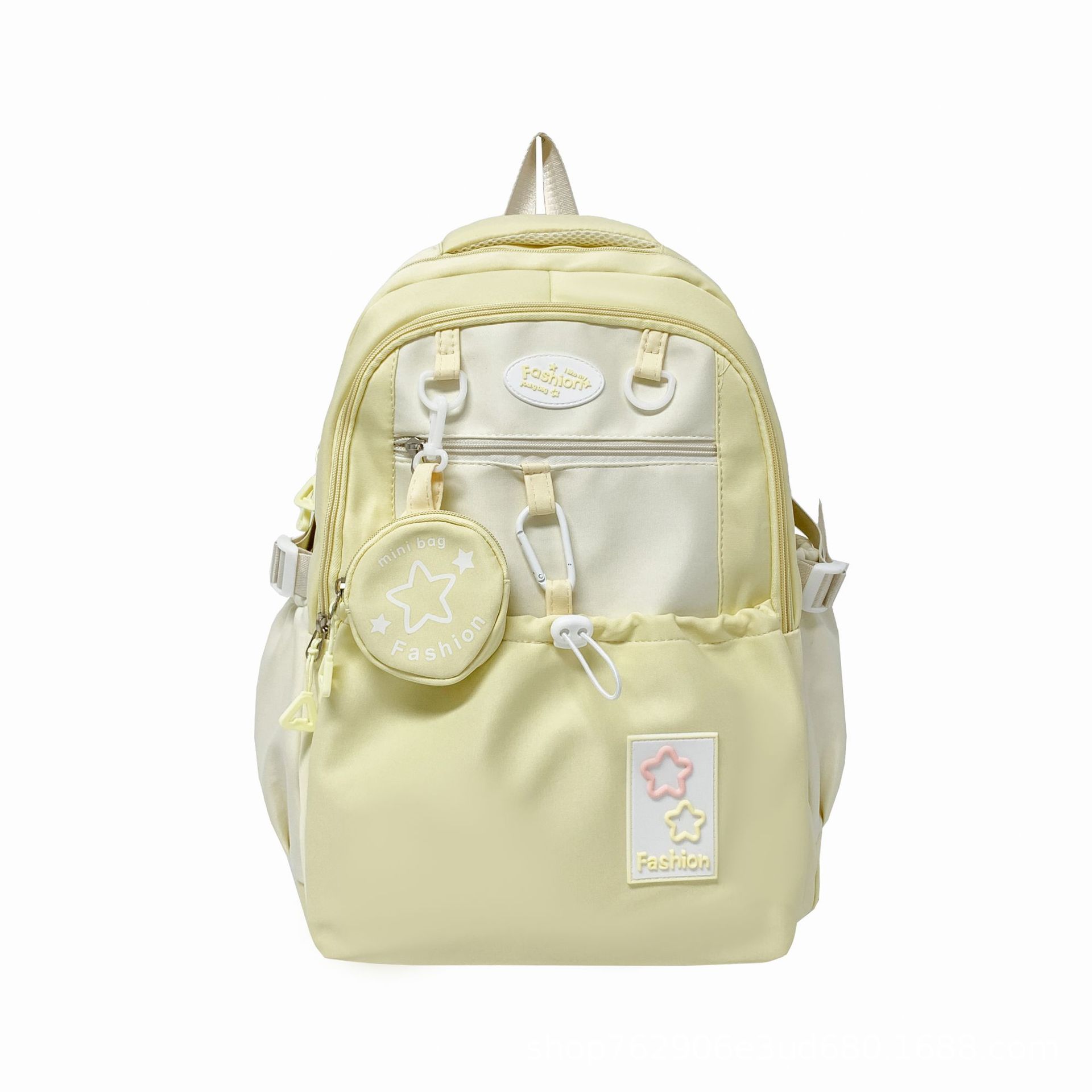 Linda mochila de estudiante de secundaria para chica atractiva
