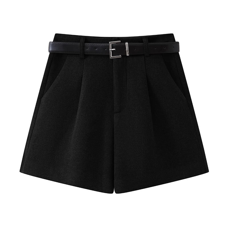 Fashionable Woolen Suit Shorts For Women