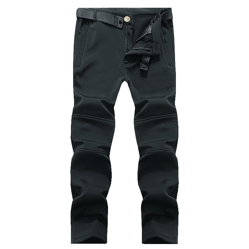 Pantalones tácticos para hombre para clima frío, pantalones softshell para senderismo al aire libre