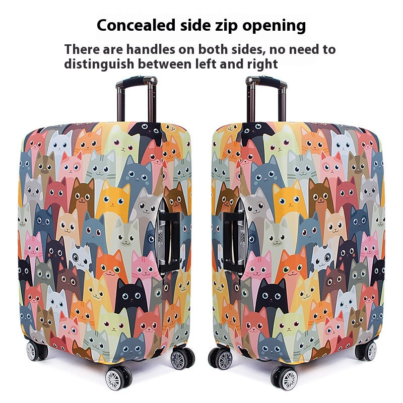 Thickening And Wear-resistant Elastic Trunk Cover Luggage Protective Trolley Travel Leather Dust Cover