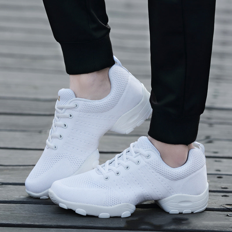 Zapatillas deportivas ligeras de malla con suela blanda para hombre