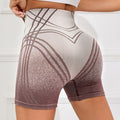 Pantalones cortos deportivos y de fitness con degradado para mujer