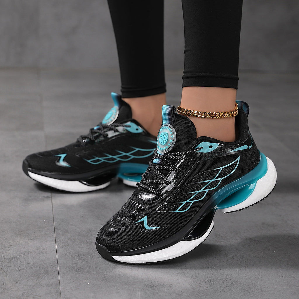 Zapatillas de running ligeras de malla con amortiguación para mujer