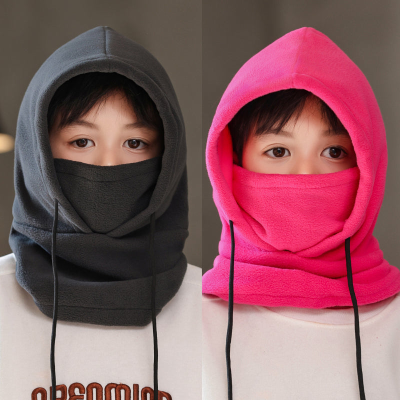 Gorro, bufanda y mascarilla engrosados ​​todo en uno con protección para los oídos que te mantienen abrigado y bloquean el viento.