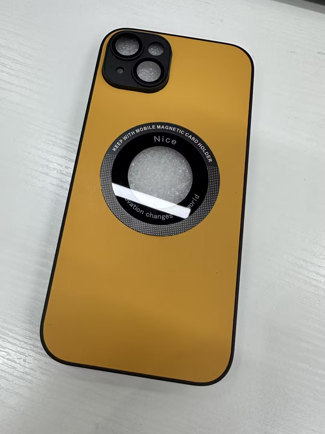 Funda de piel de grano de lichi para iPhone 15 PRO