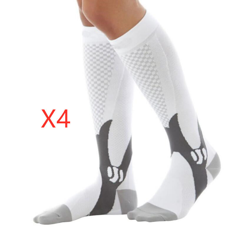 Calcetines de compresión para hombre y mujer. El mejor ajuste deportivo graduado para correr, viajar, volar, aumentar la resistencia, la circulación y la recuperación.