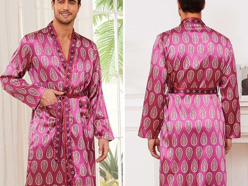 Albornoz fino para hombre nuevo con personalidad de la moda