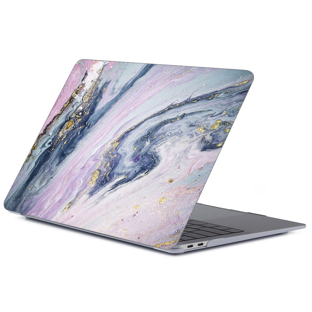 Funda protectora para portátil con acabado jaspeado y esmerilado