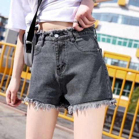 Nuevos pantalones cortos vaqueros para mujer para el verano, estilo coreano, adelgazantes y súper versátiles.
