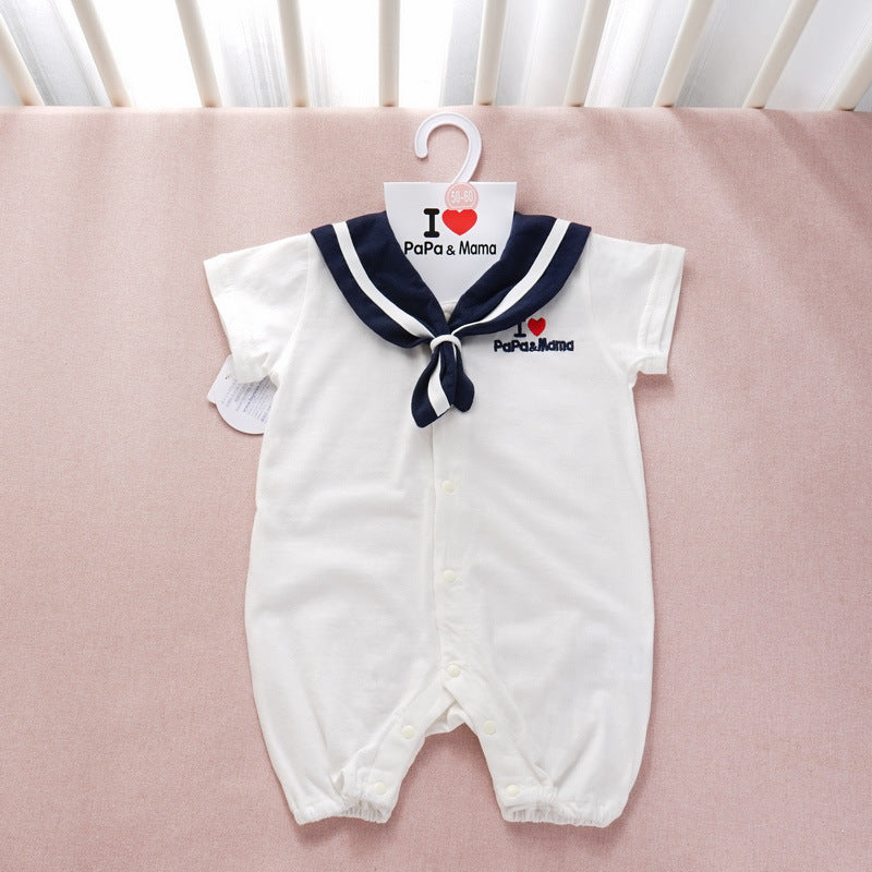 Ropa de bebé estilo marino Ropa para recién nacidos Monos de bebé