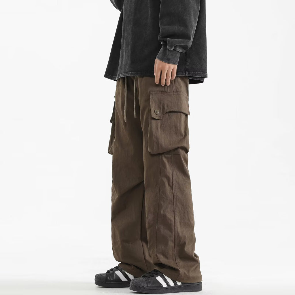 Pantalones de trabajo casuales holgados para hombre para verano