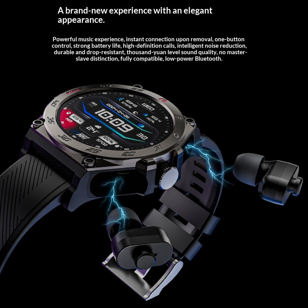 Reloj inteligente con llamadas Bluetooth y auriculares TWS en uno