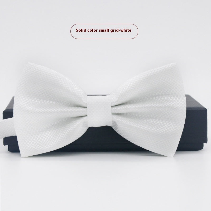 Corbata de lazo para novio, de color liso, para boda, negocios, informal, para hombre