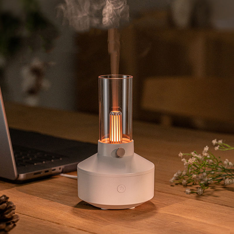 Nuevo humidificador ultrasónico retro de 150 ml con luz nocturna y difusor de aceites esenciales para el hogar y la oficina.