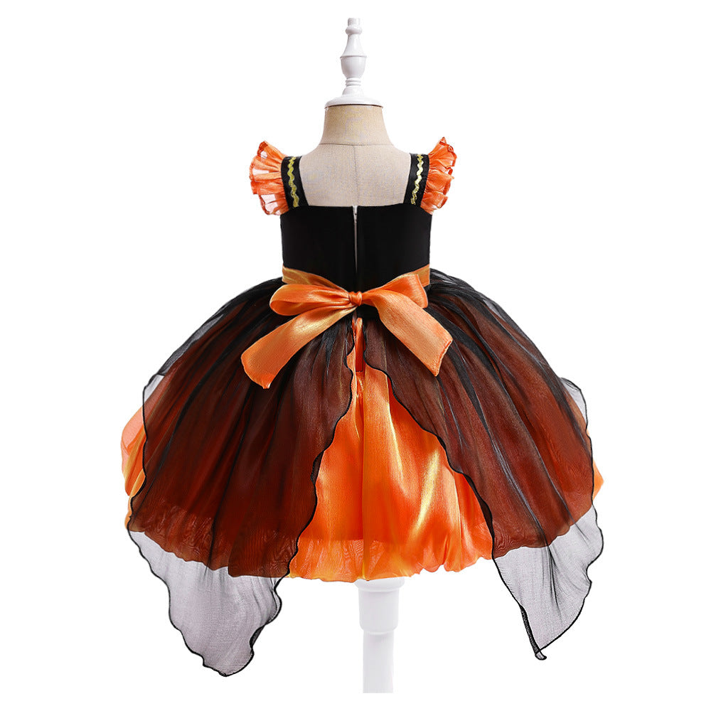 Disfraz de bruja de Halloween para actuación, vestido de princesa