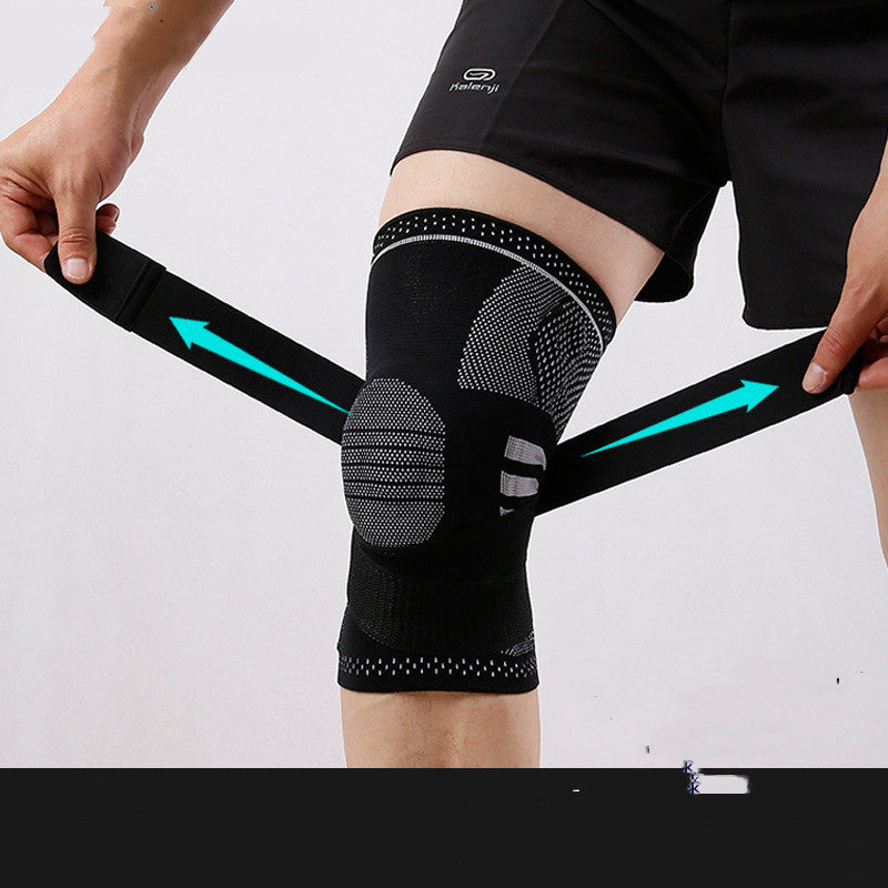 Rodillera deportiva de compresión con absorción de impactos y protección para fitness