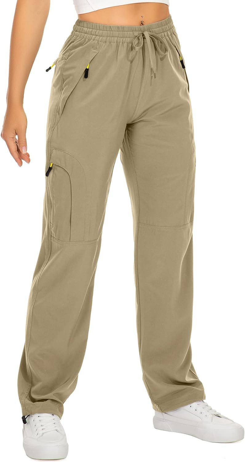 Pantalones de entrenamiento holgados de pierna recta con puños con cordón