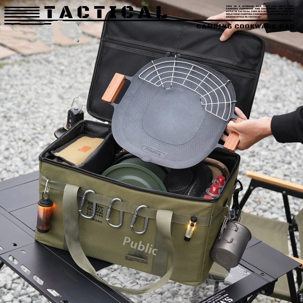 Bolsa de almacenamiento de herramientas tácticas para acampar al aire libre de gran capacidad