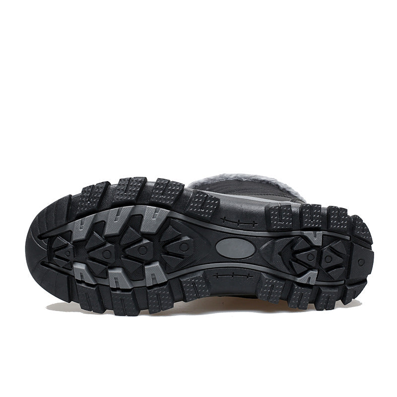 Botas deportivas para exteriores de pelo extralargo, gruesas y antideslizantes para hombre