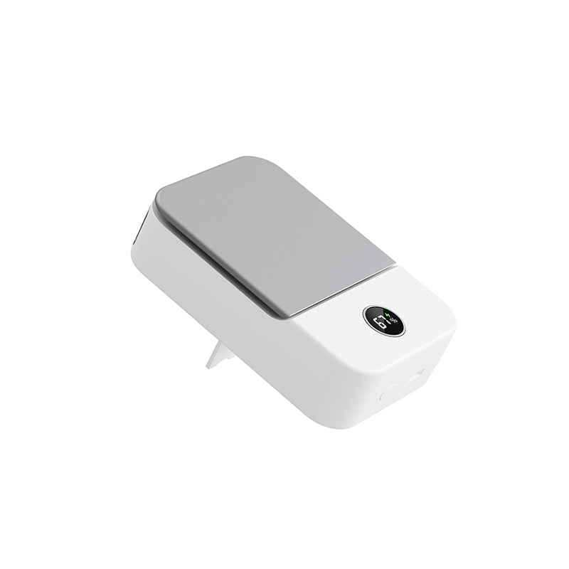 Ventilador de cuello colgante para persona perezosa, mini ventilador de cintura portátil de escritorio con carga USB y viento fuerte