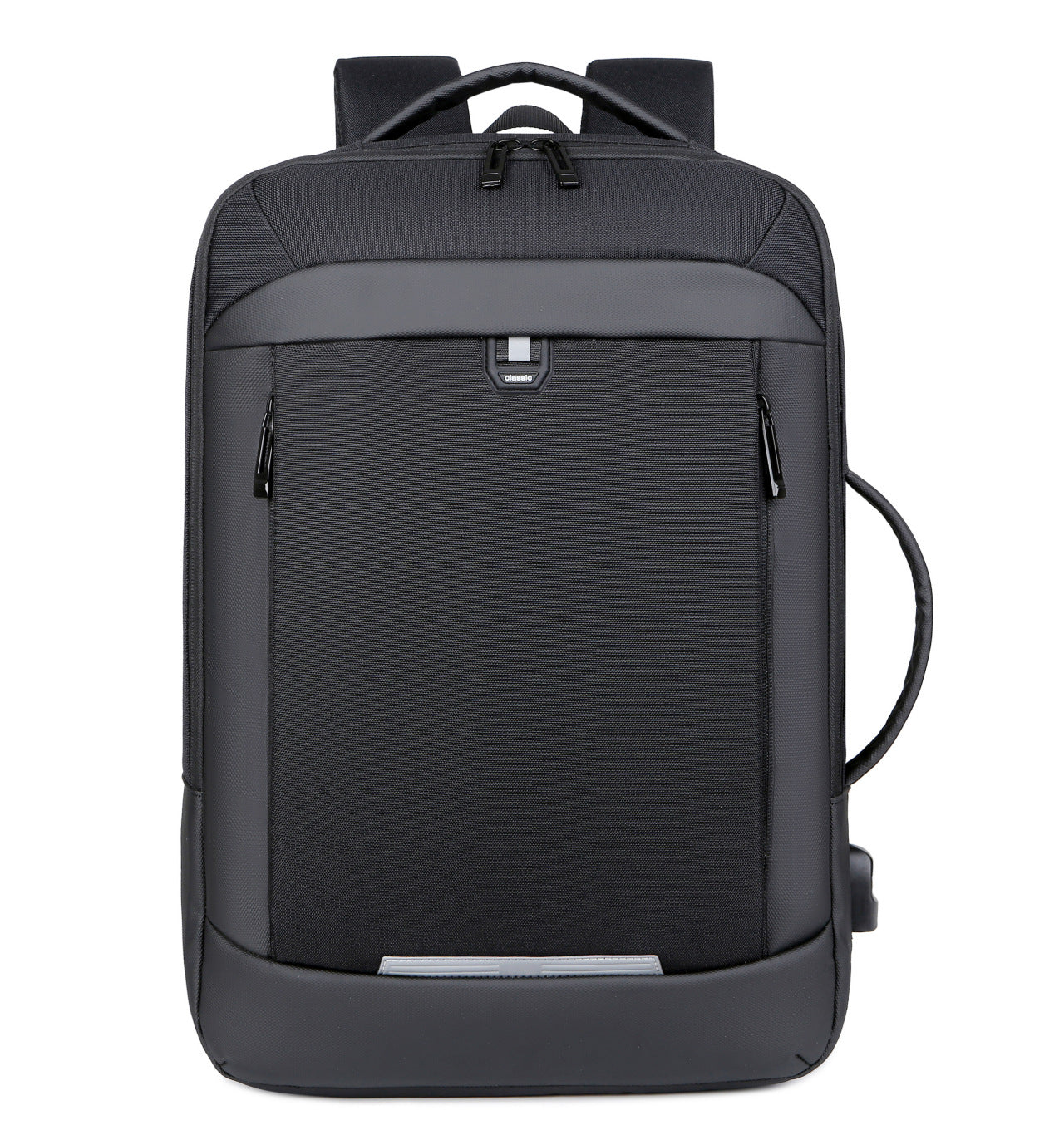 Mochila negra transpirable y multifuncional para portátil