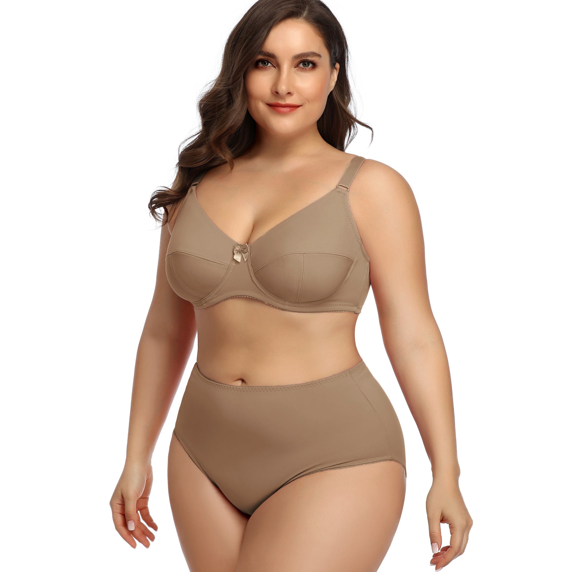 Comfortable Breathable Large Cup Glossy Bra