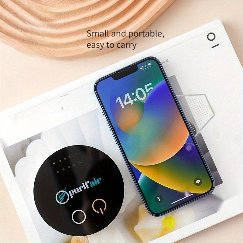 Purificador de aire, dispositivo de desinfección y desodorización, eléctrico, multiusos, ligero y portátil.