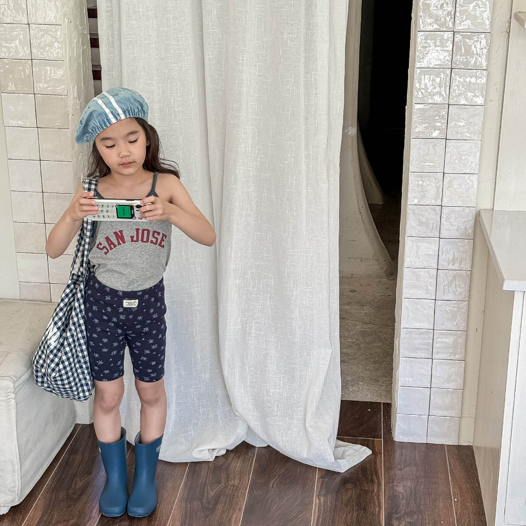 Leggings cortos de cintura alta para niñas