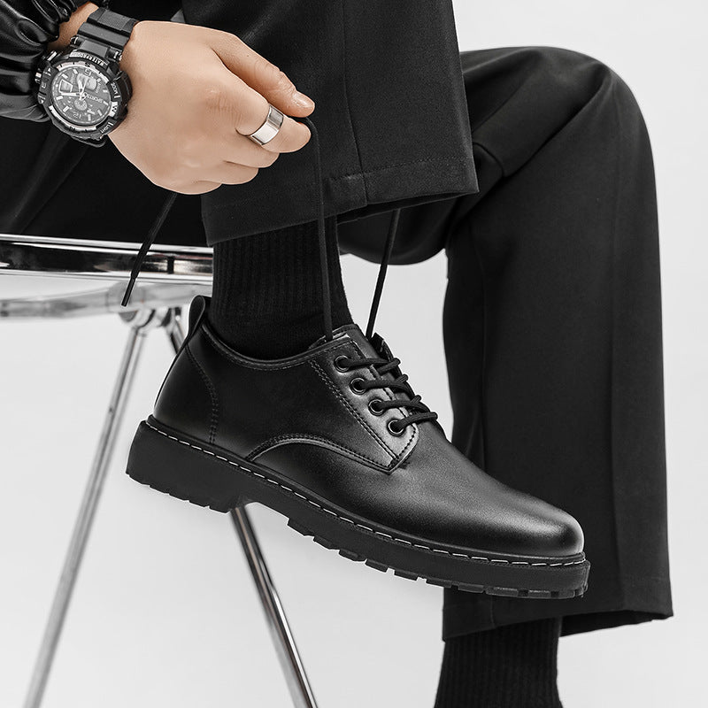Botas bajas informales impermeables estilo Dr. Martens para hombre