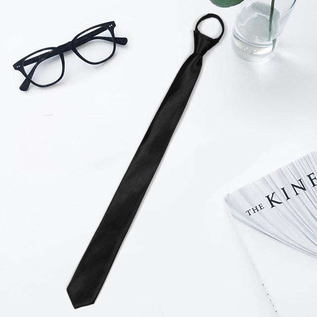 Accesorios para camisas formales de negocios para hombre con cierre de cremallera estrecho