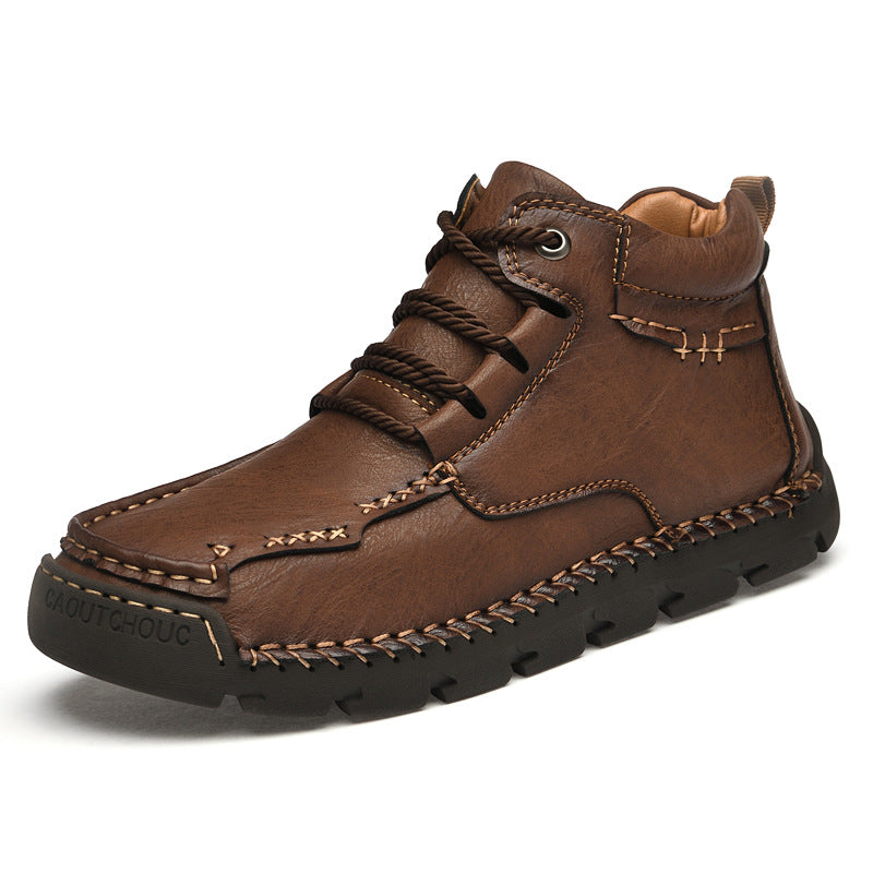Zapatos casuales retro de terciopelo y algodón cálidos para hombre