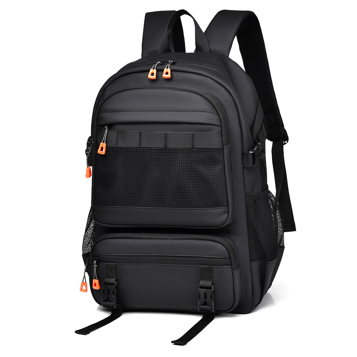Mochila de negocios minimalista de gran capacidad y color sólido para hombre