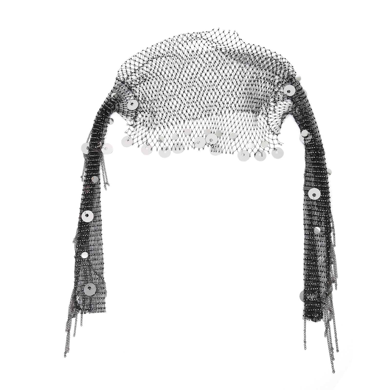 Camiseta de malla transparente calada para hombre con diseño calado, brillantes diamantes de imitación y lentejuelas.