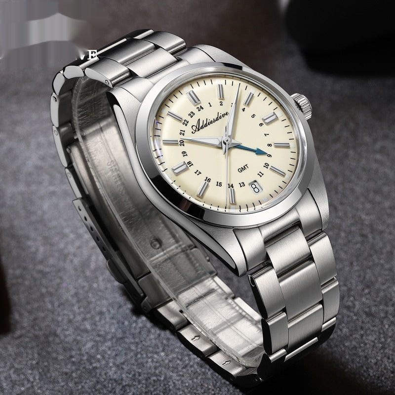 Reloj de cuarzo resistente al agua para hombre, de moda y de negocios.