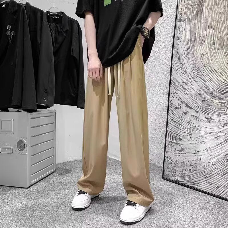 Womens Loose Straight-leg Casual Pants New Stylish Design