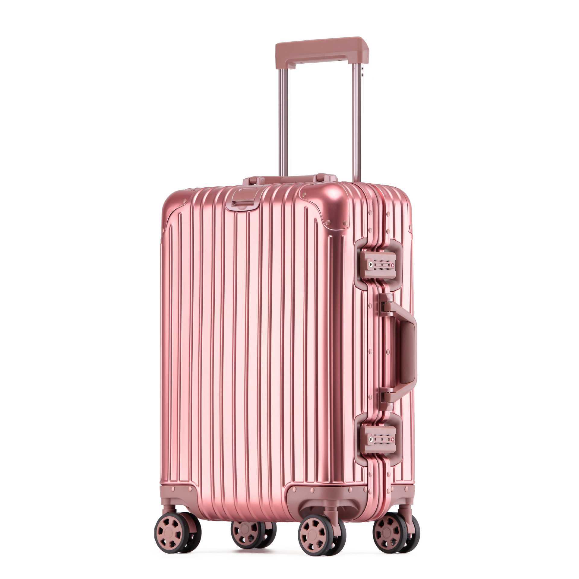 Equipaje de viaje de aleación de aluminio y magnesio resistente a caídas