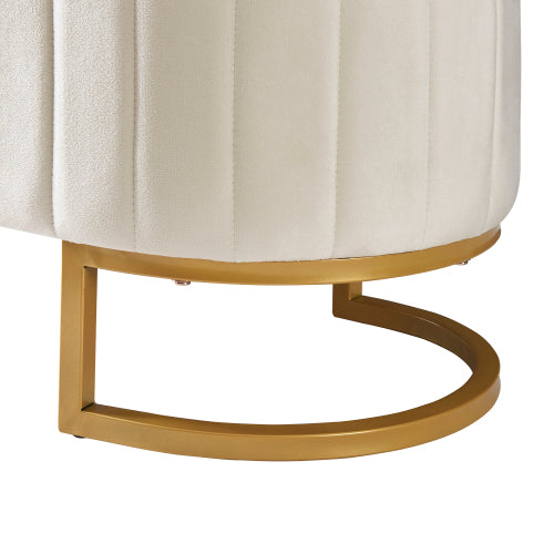 Elegant Fabric Velvet Storage Footstool