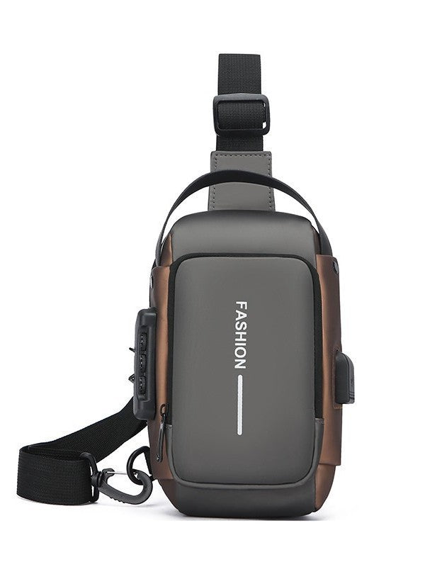 Bolso bandolera de un solo hombro para hombre, impermeable y resistente a la abrasión.