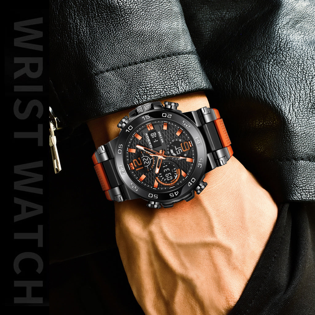 Reloj deportivo elegante y multifuncional con resistencia al agua.
