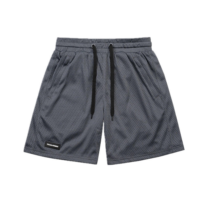 Pantalones cortos transpirables y holgados para hombre, estilo retro, para fitness, deportes y ocio.