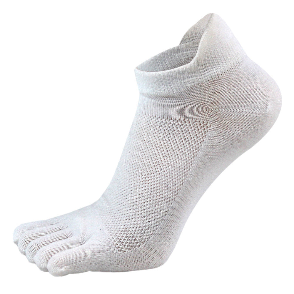 Calcetines de malla con punta abierta y talón corto para hombre