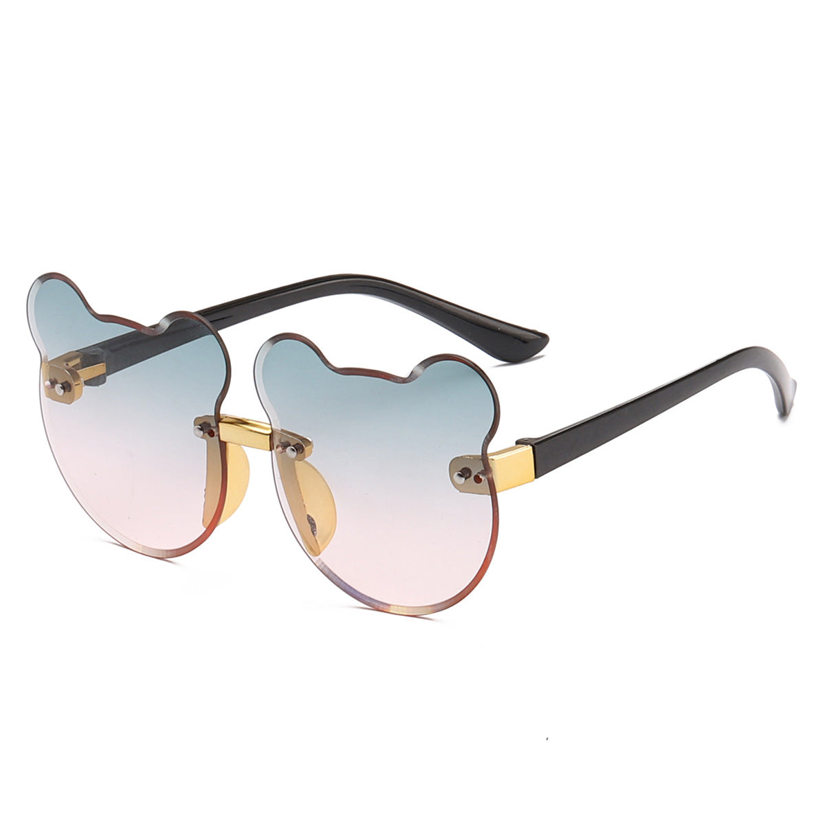 Gafas de sol para niños con orejas de gato y sin marco