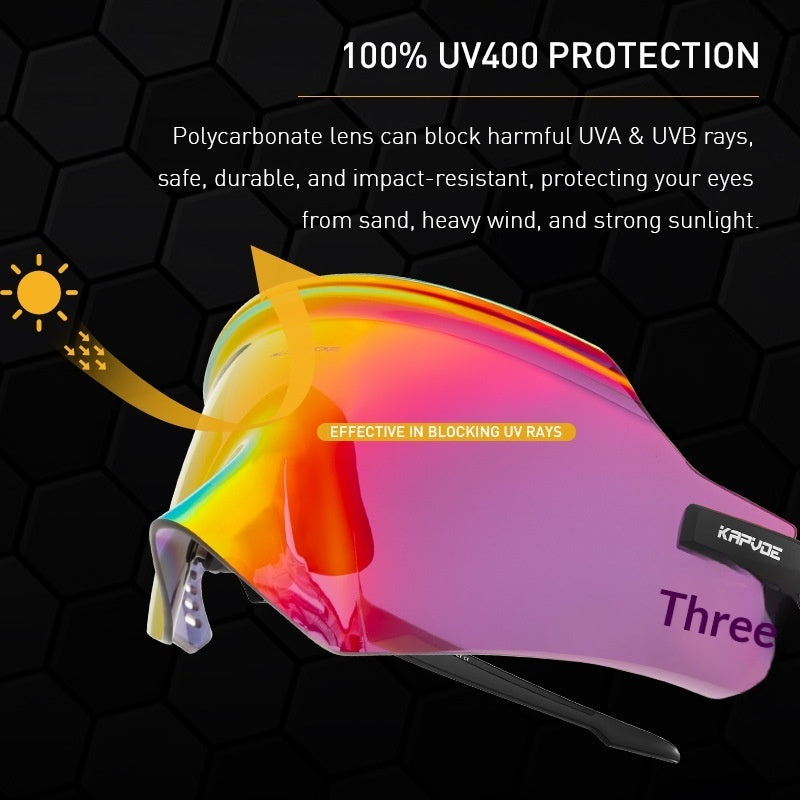 Gafas de ciclismo con protección UV Kapvoe