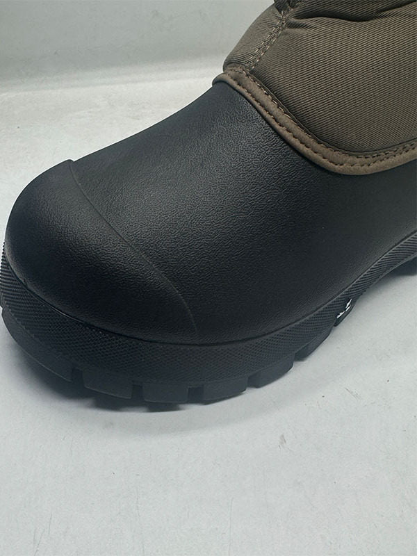 Botas de nieve de lana para exteriores, botas de trabajo con aislamiento para clima frío