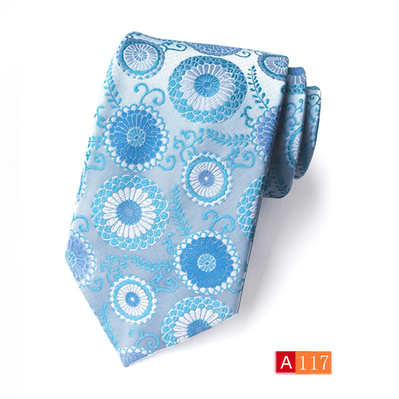 Corbata de jacquard de poliéster para hombre, informal y formal