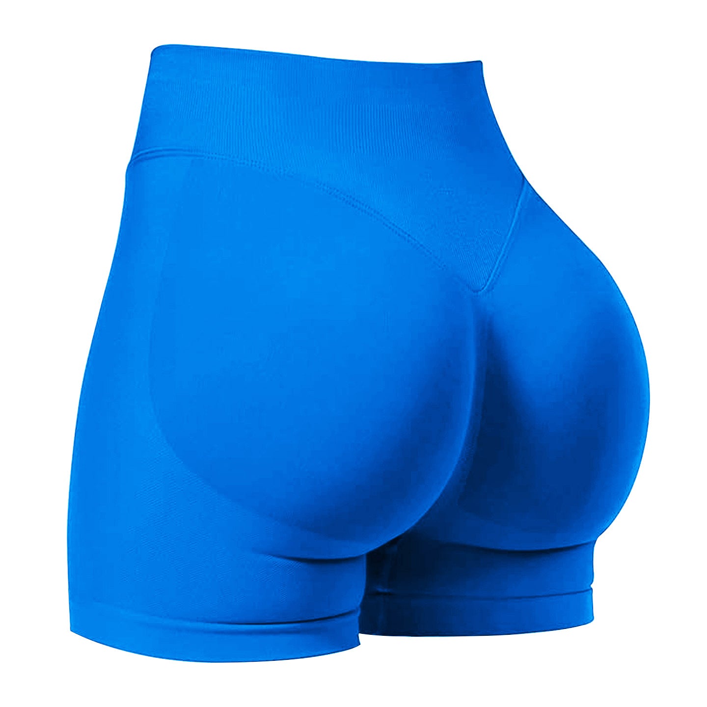 Seamless Three-panel Outerwear Sports Shorts For A Peachy Butt